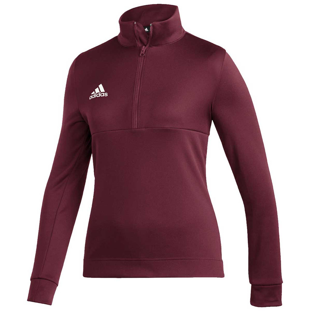 womens burgundy adidas shirt