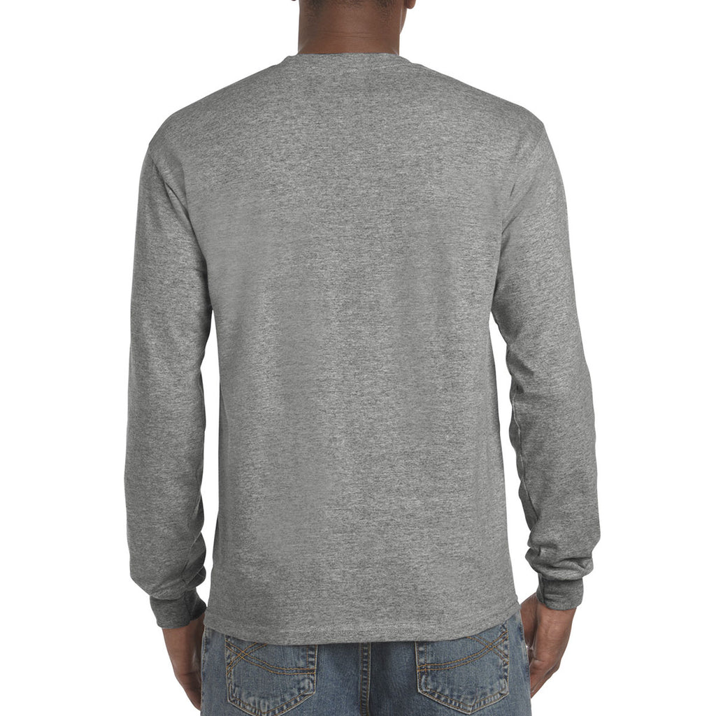 Gildan Men's Graphite Heather Hammer 6 oz. Long-Sleeve T-Shirt