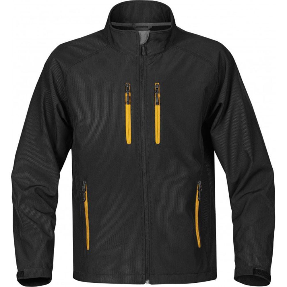 Stormtech Men's Black/Gold Ellipse Softshell