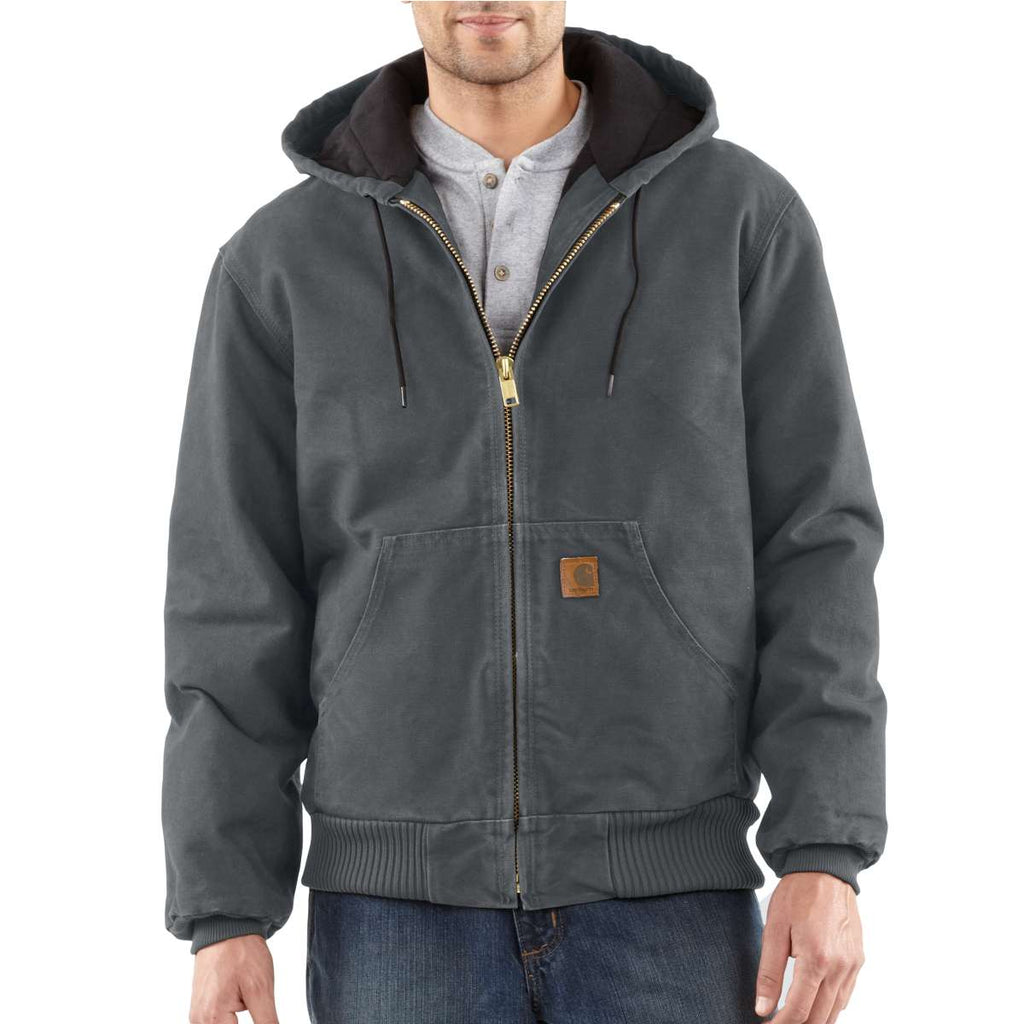 Carhartt Men's Tall Gravel Quilted Flannel Lined Sandstone Active Jack