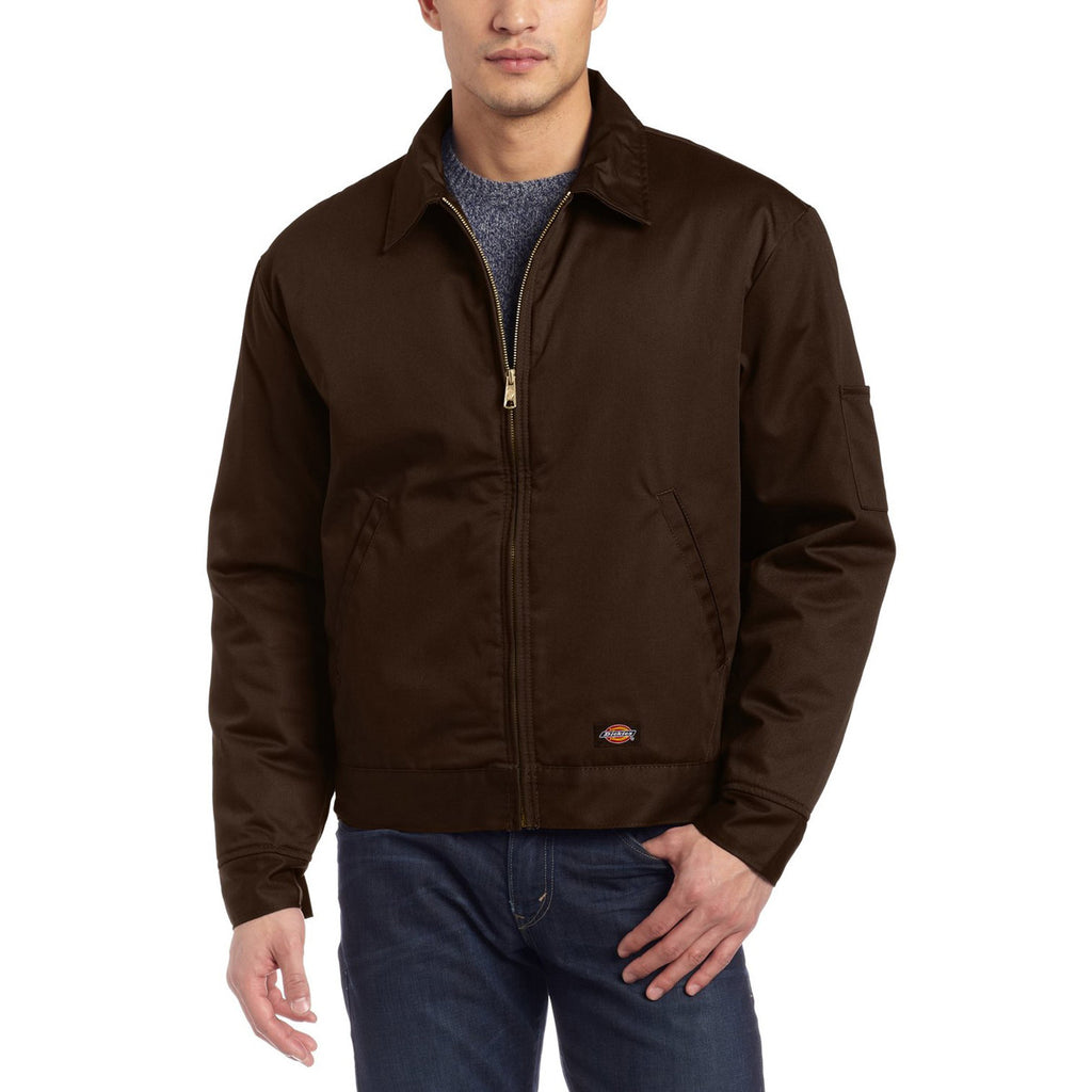 Dickies Men's Dark Brown 8 oz. Lined Eisenhower Jacket