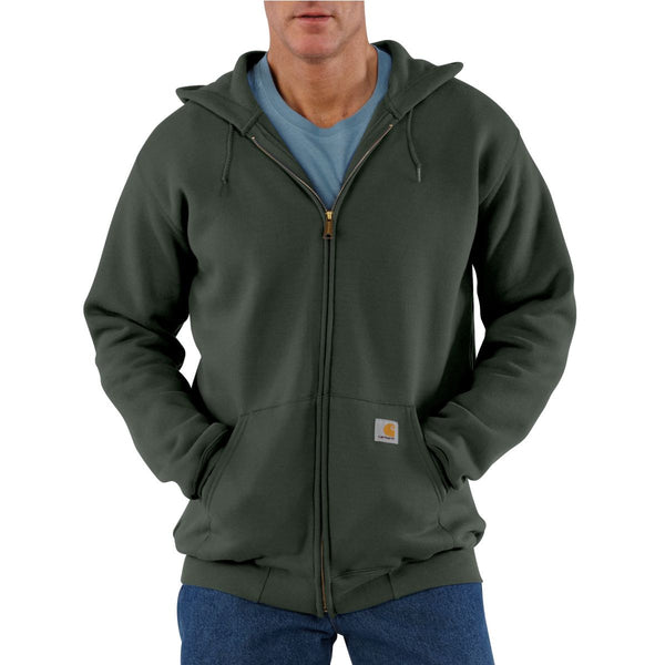 Download Carhartt Men's Olive Midweight Hooded Zip Front Sweatshirt