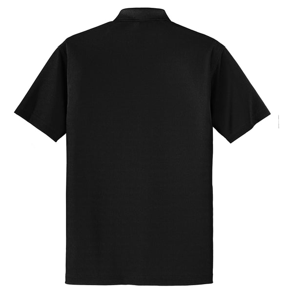 Port Authority Men's Black Dry Zone Grid Polo