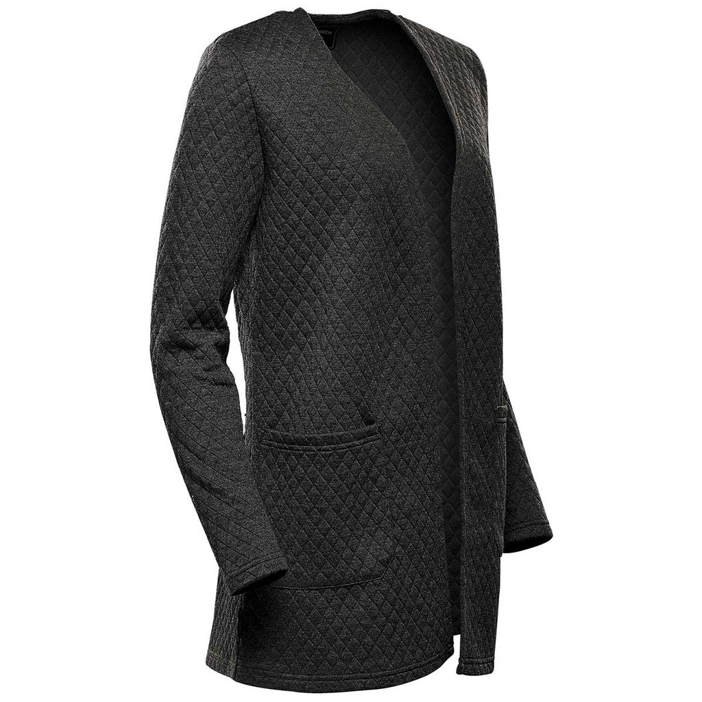 womens black open cardigan