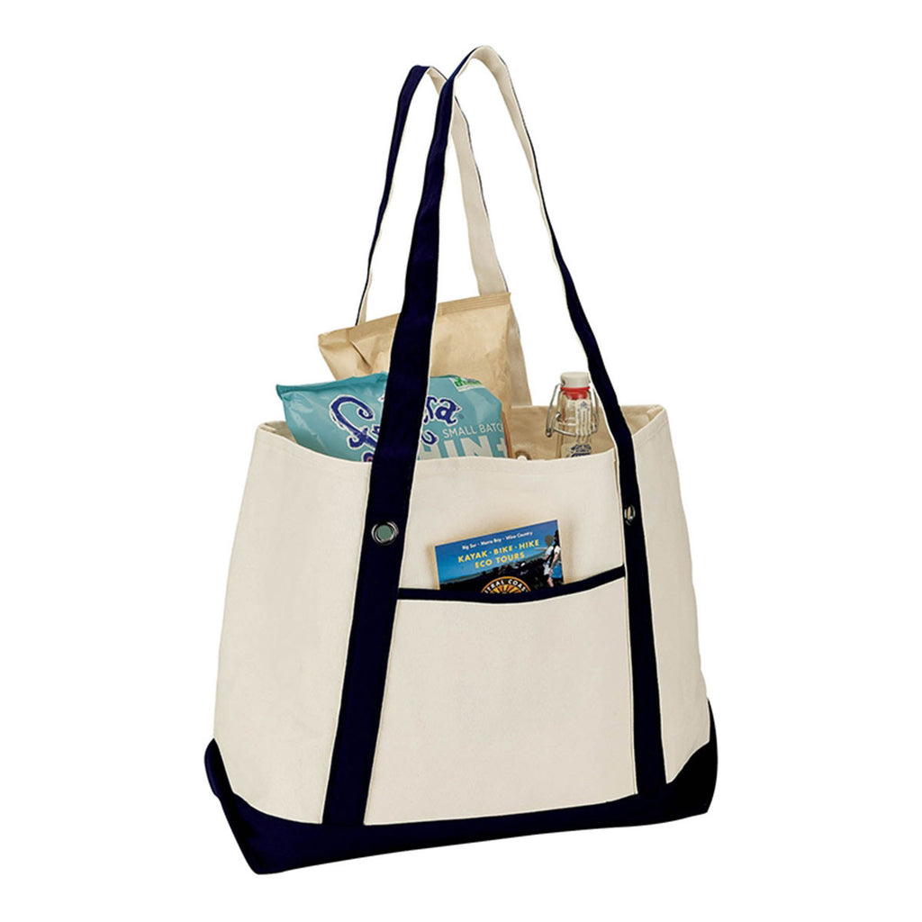 Logomark Black Natural Canvas Tote