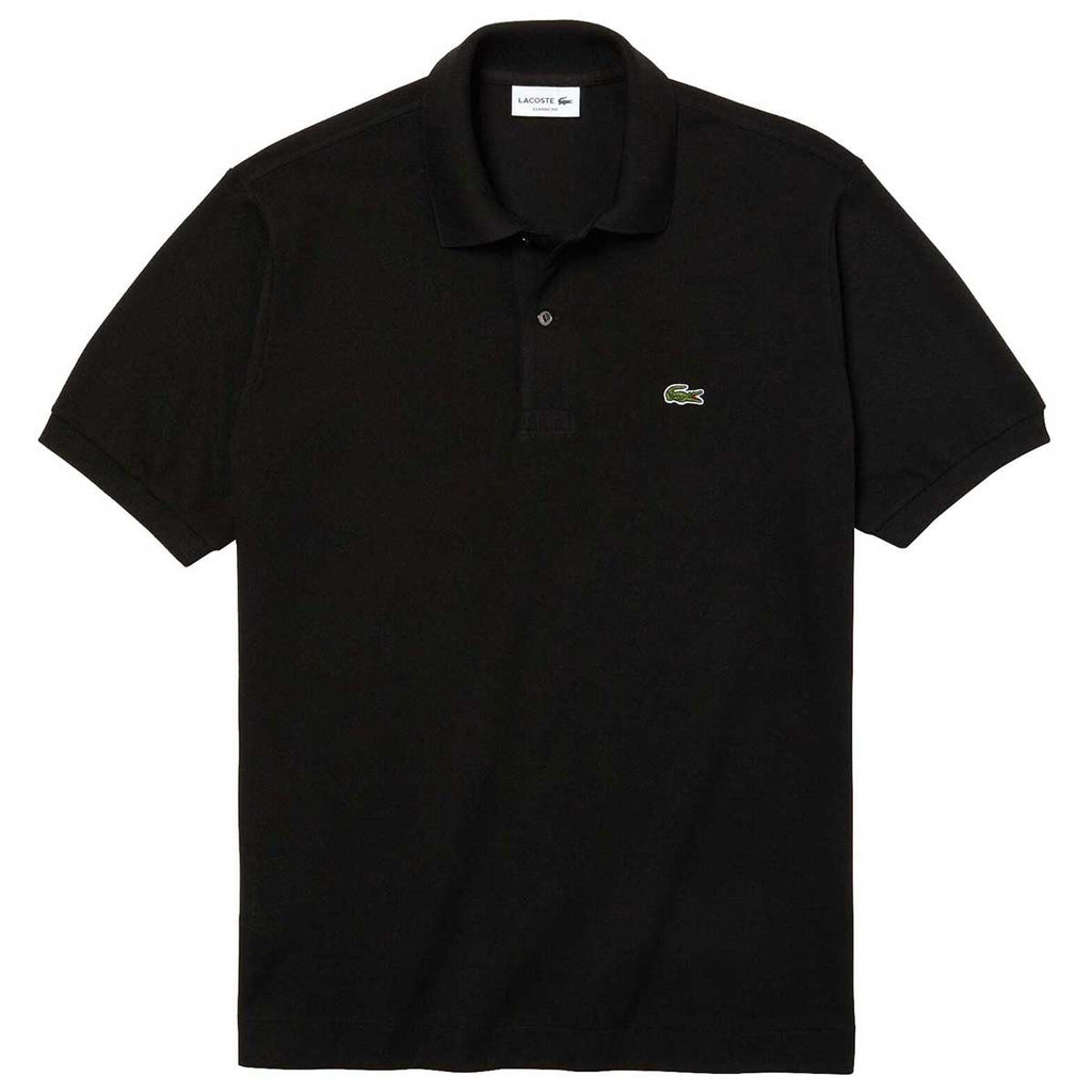 Lacoste Men's Black Short Sleeve Classic Pique Polo