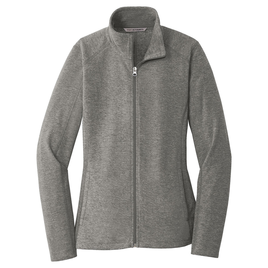 Download Port Authority Women's Pearl Grey Heather Microfleece Full ...