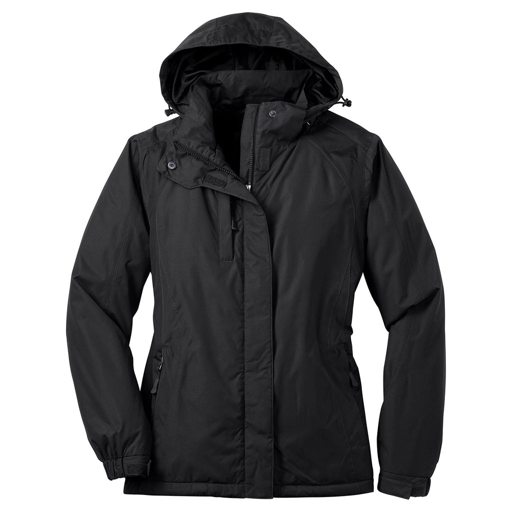 Port Authority Women's Black/Black Barrier Jacket