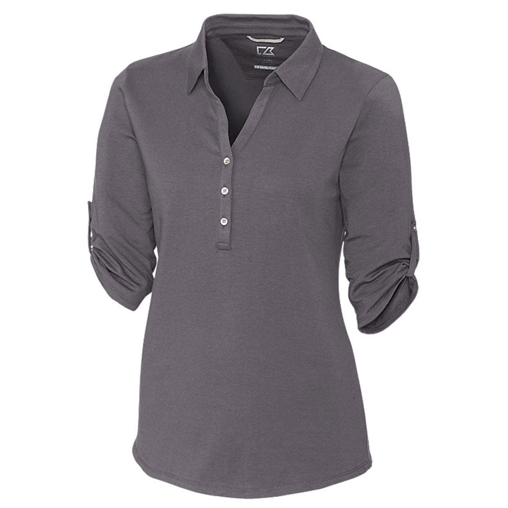 women's elbow sleeve polo shirts