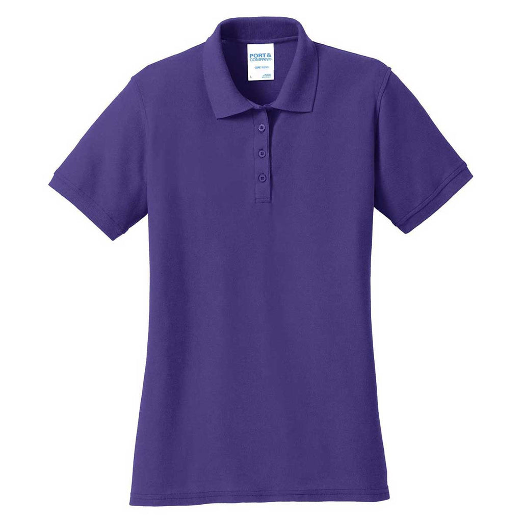womens purple polo