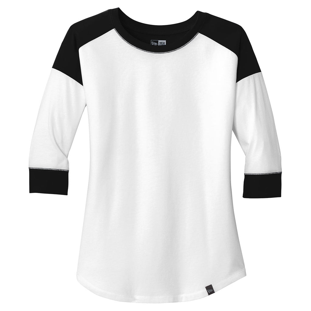 womens black and white baseball jersey