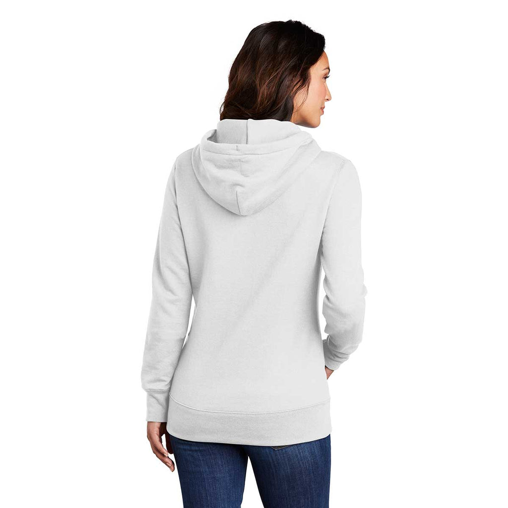 white fleece pullover