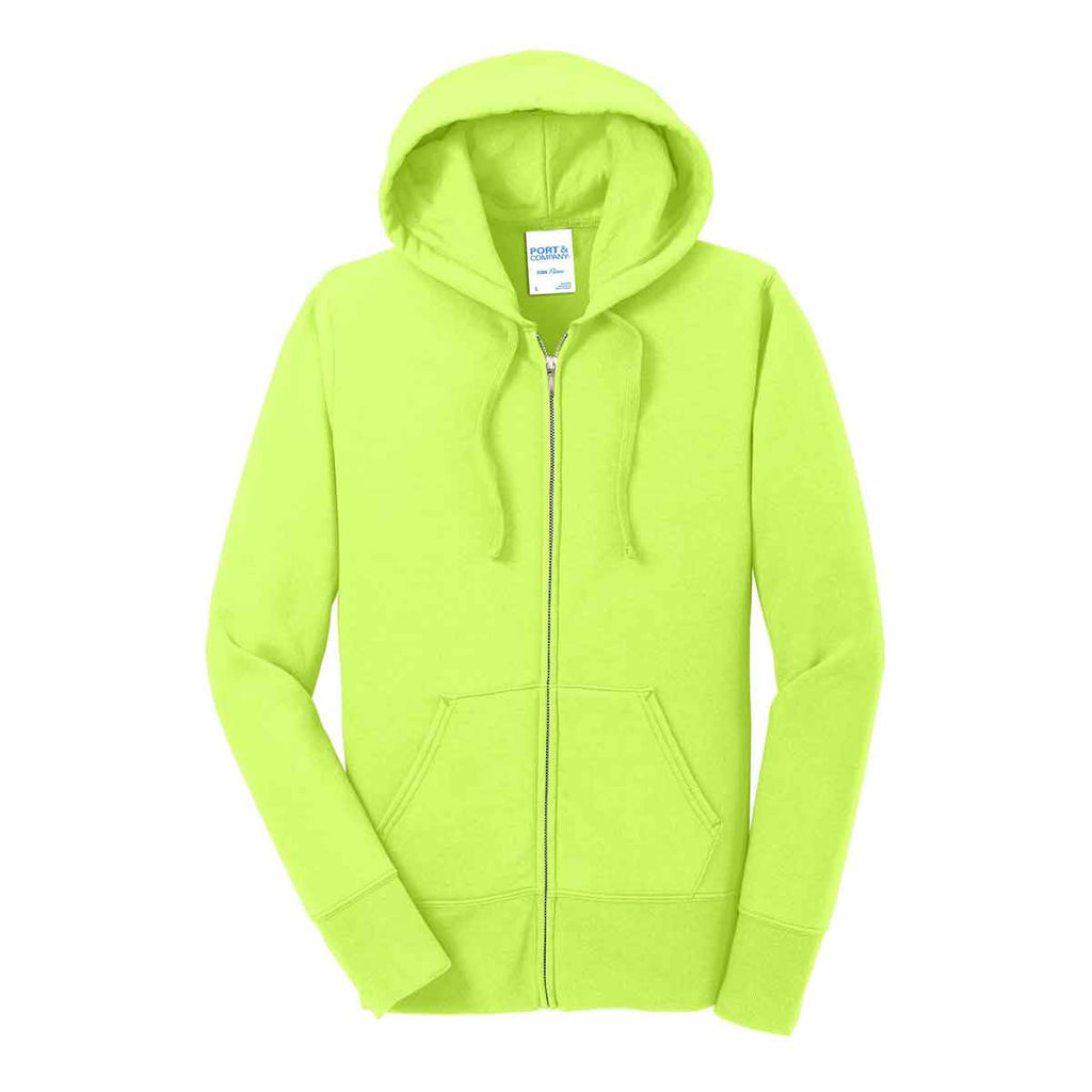 neon yellow hoodie women's