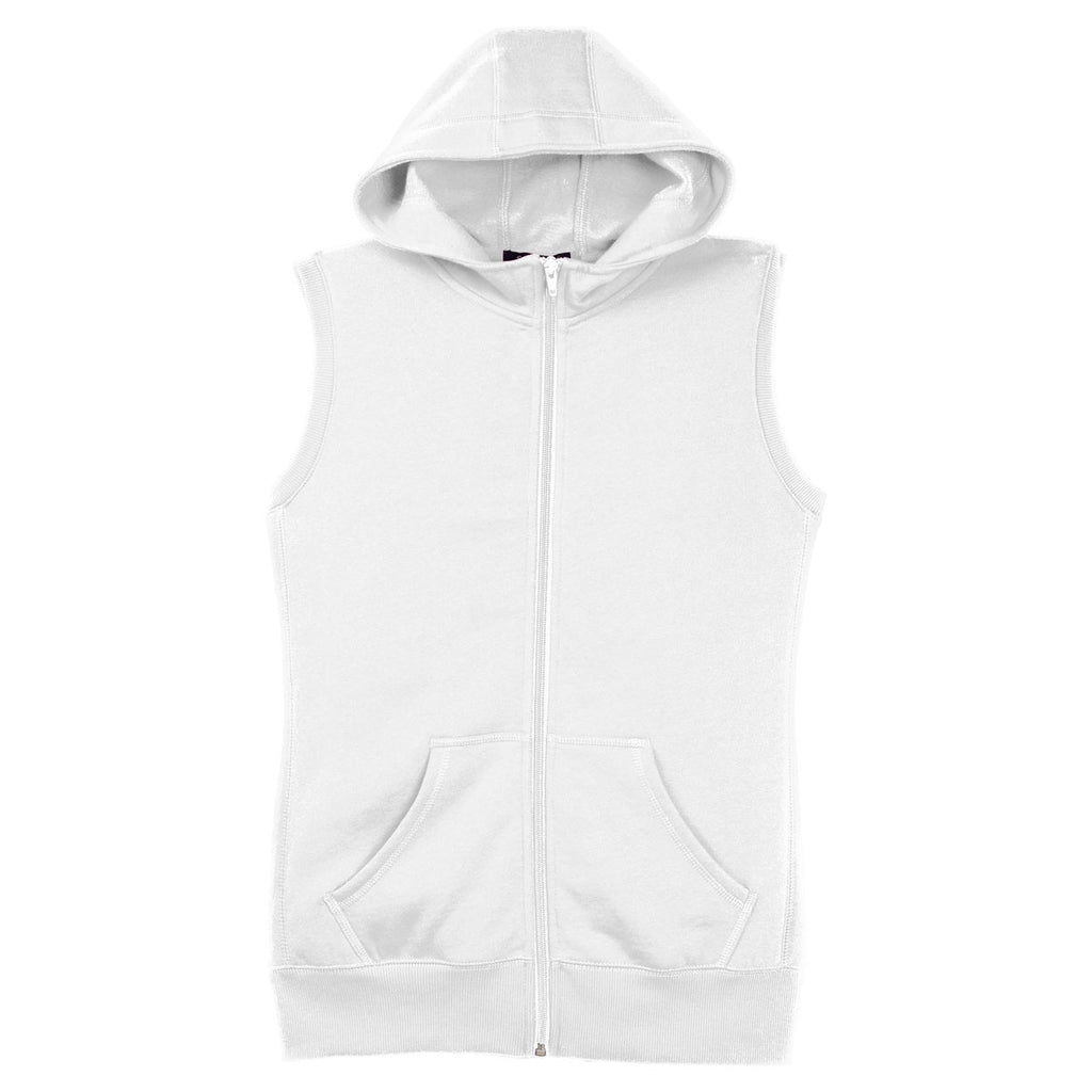 hooded fleece vest women's