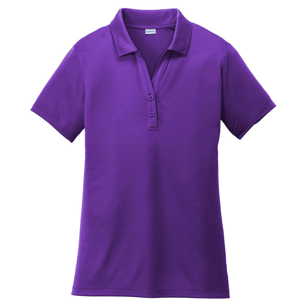 womens purple polo