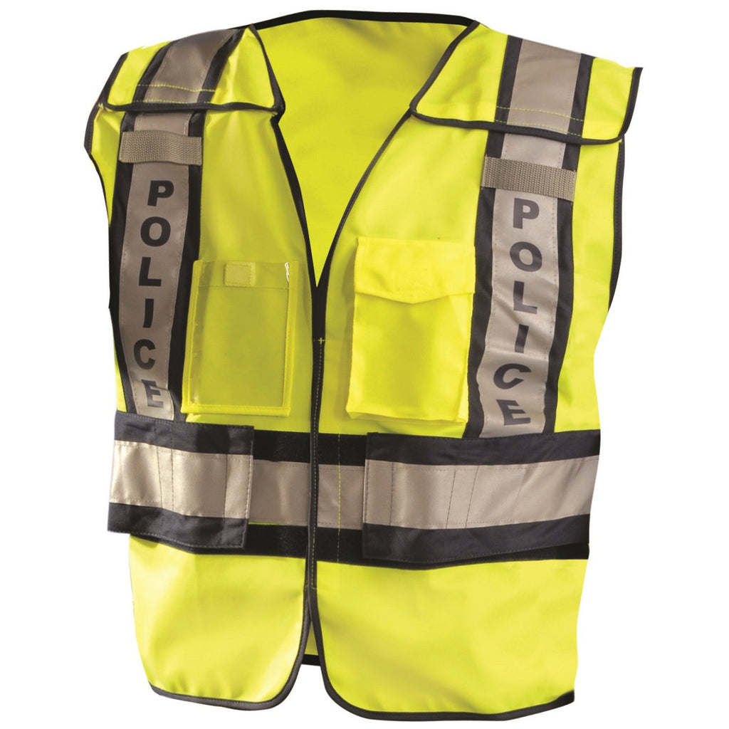 Download OccuNomix Men's Yellow Premium Solid Public Safety Police Vest