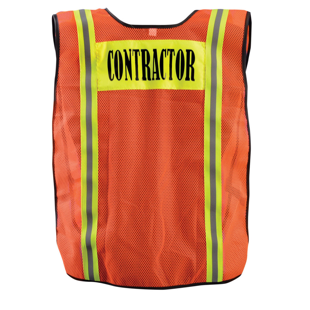 Download OccuNomix Orange High Visibility Mesh Contractor Safety Vest