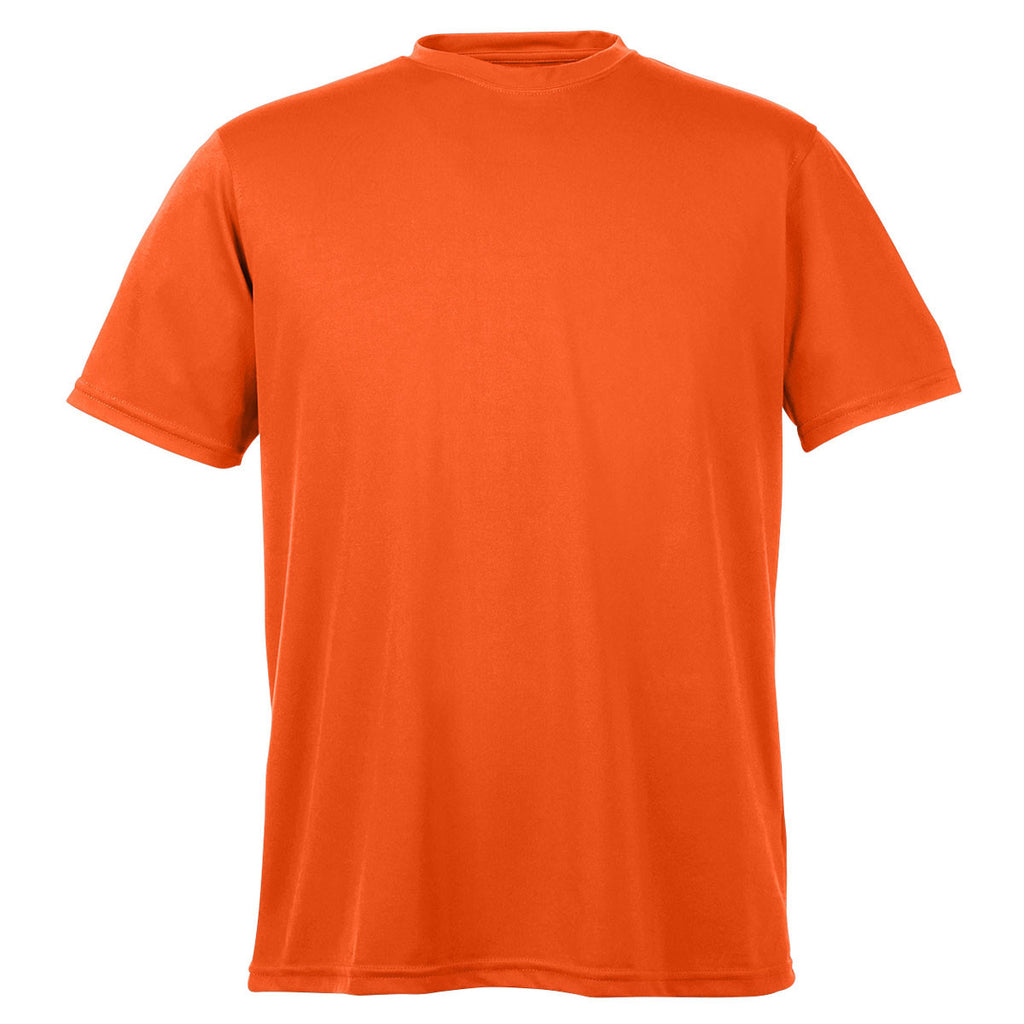 Harriton Men's Team Orange 4.2 oz. Athletic Sport T-Shirt