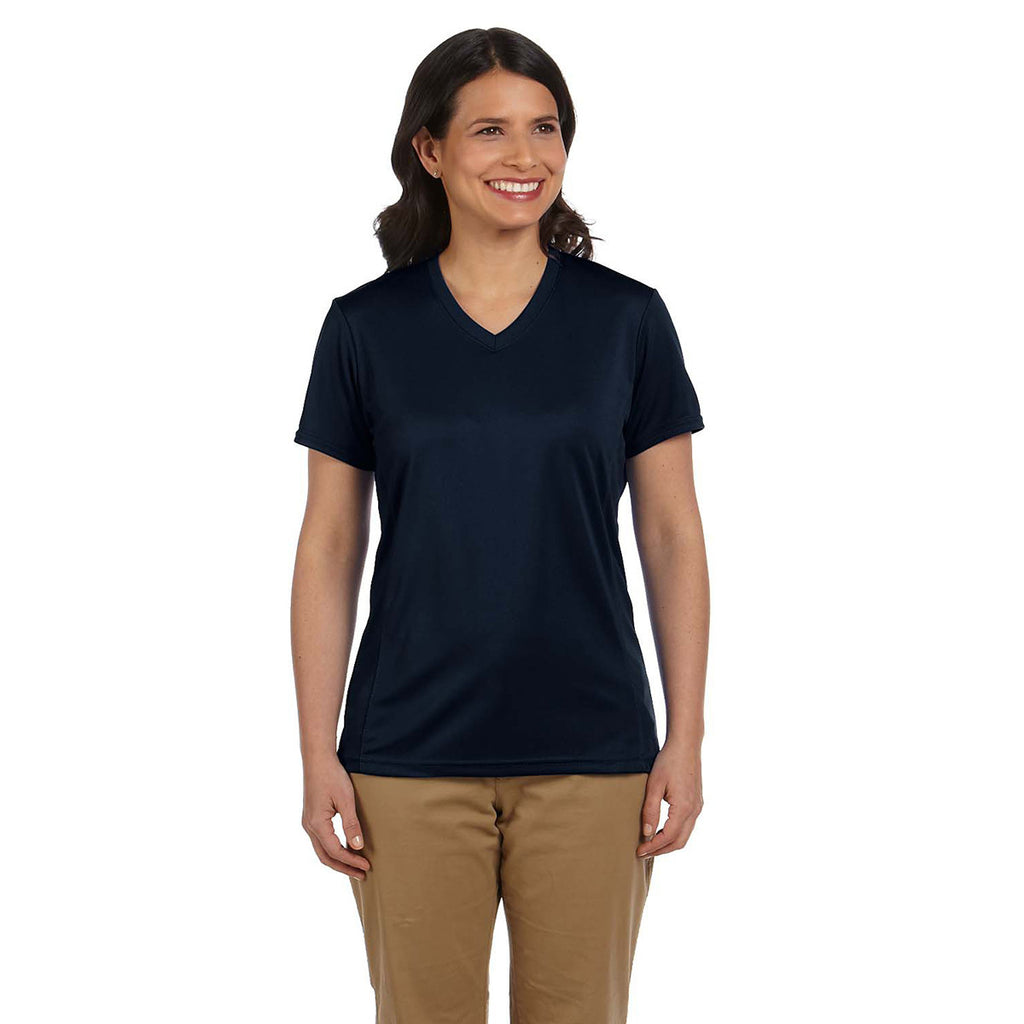 Harriton Women's Navy 4.2 oz. Athletic Sport T-Shirt