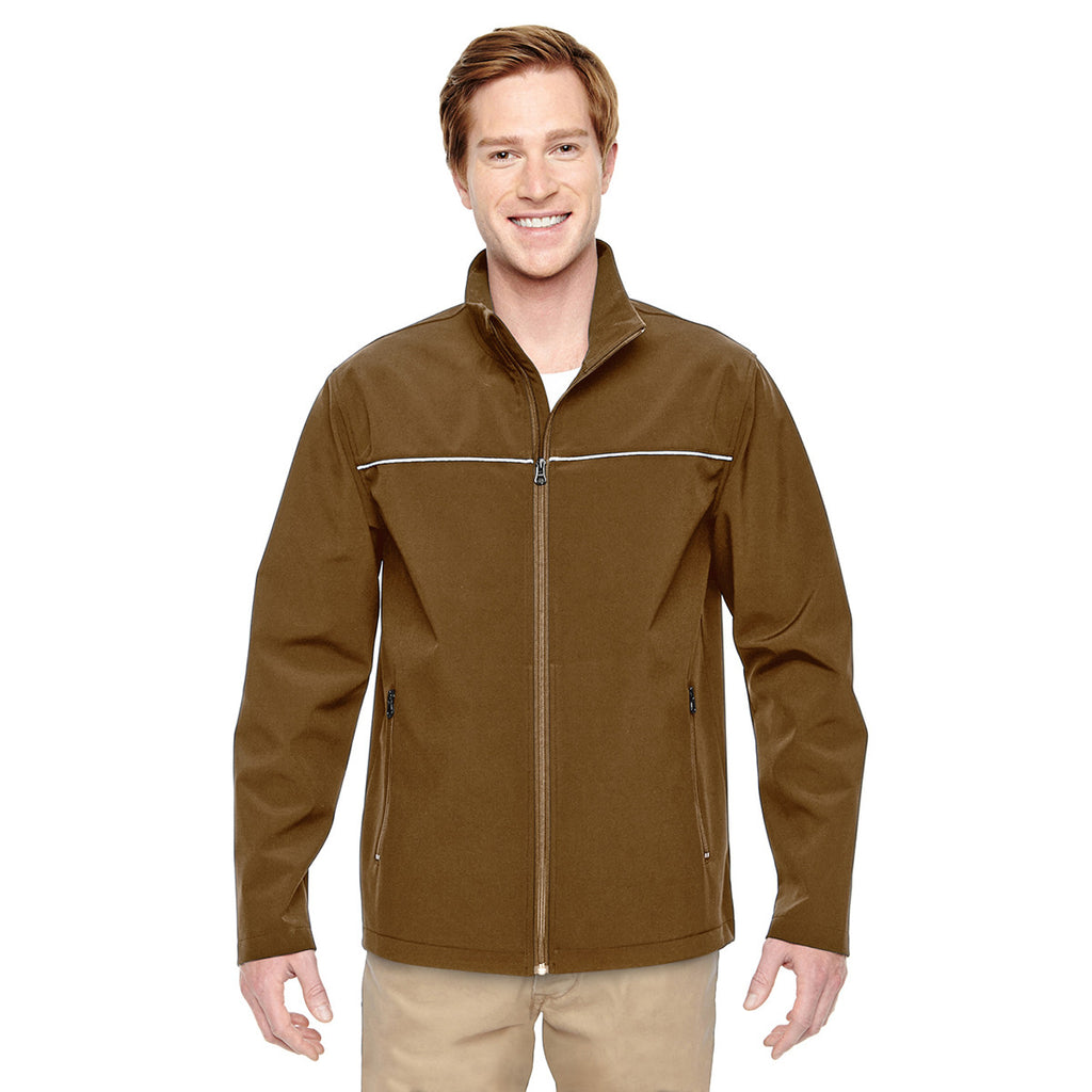 Harriton Men's Duck Brown Echo Soft Shell Jacket