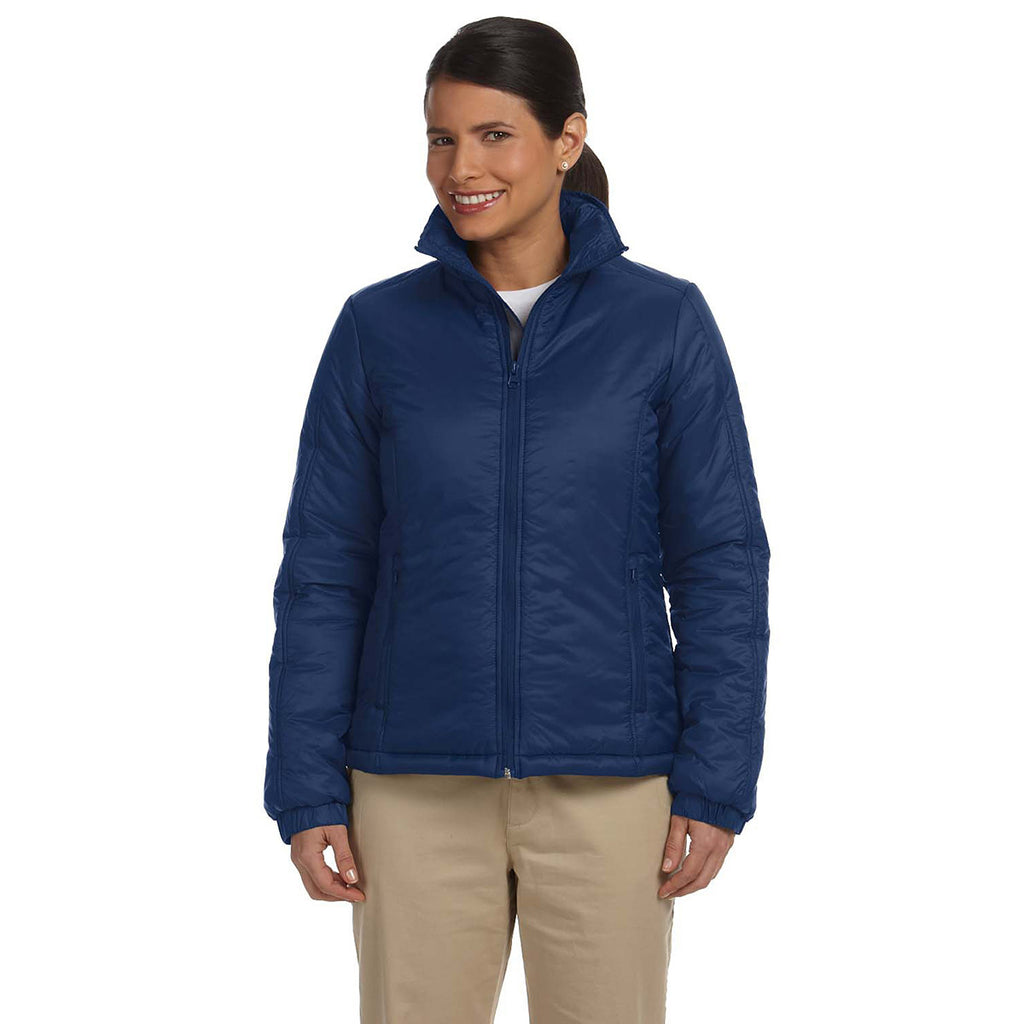 Harriton Women's New Navy Essential Polyfill Jacket