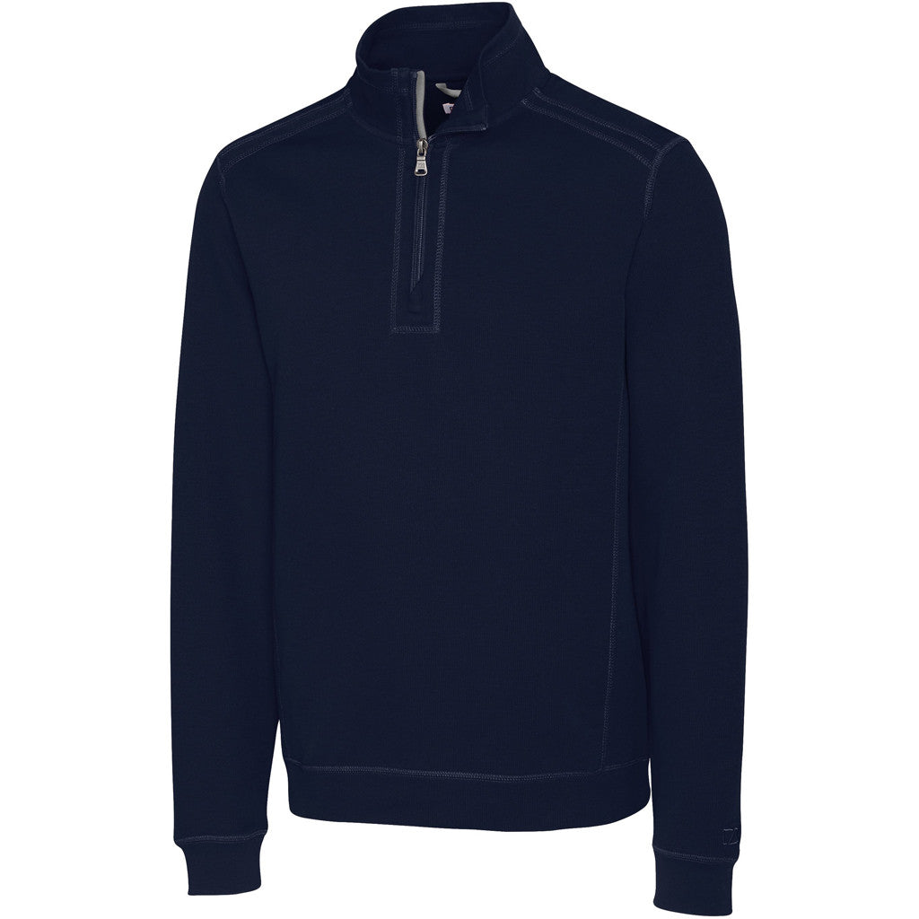 Cutter & Buck Men's Liberty Navy Bayview Half Zip