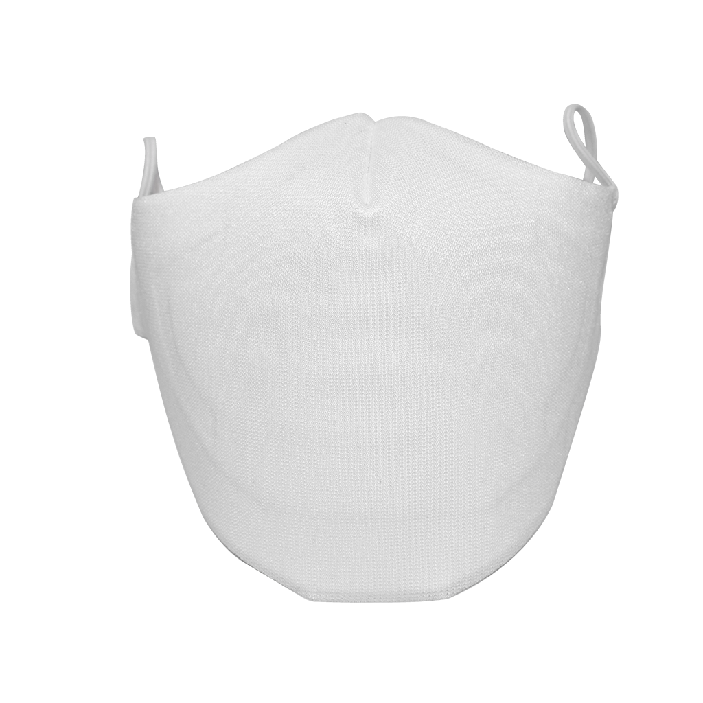 Download World Emblem White Elastic Band Face Mask (Wash & Wear)