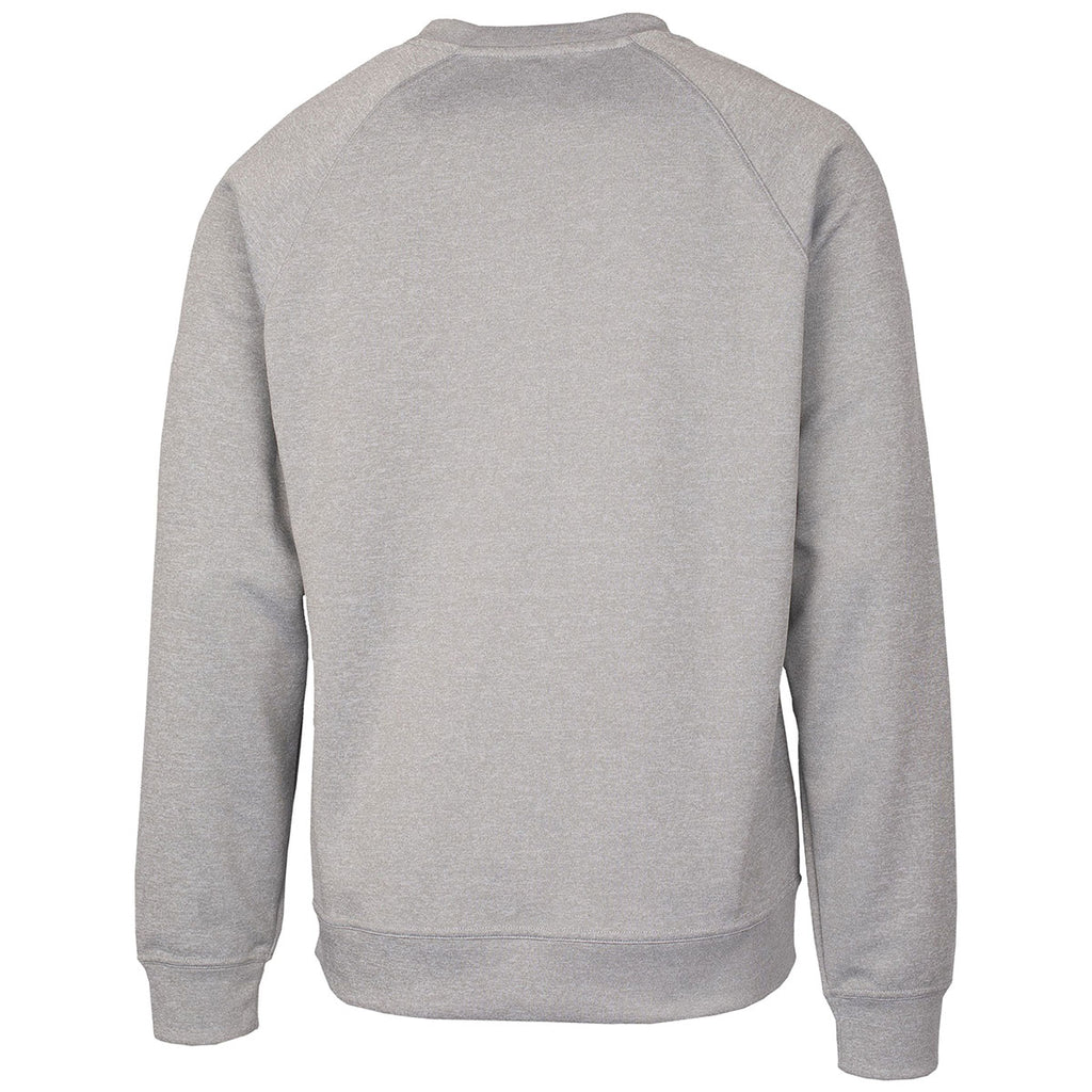 Clique Men's Grey Melange Lift Performance Crewneck Sweatshirt