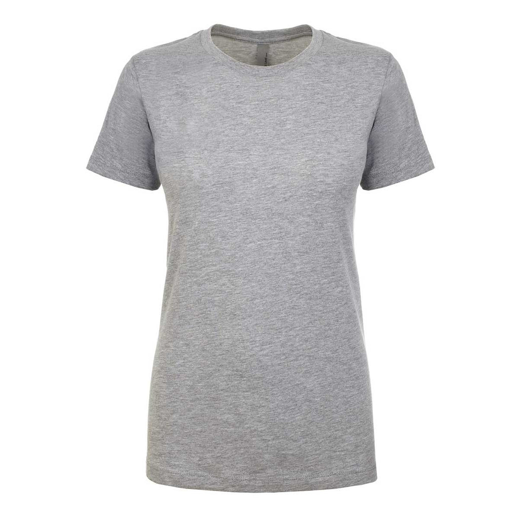 Next Level Women's Heather Gray Ideal Short-Sleeve Crew Tee