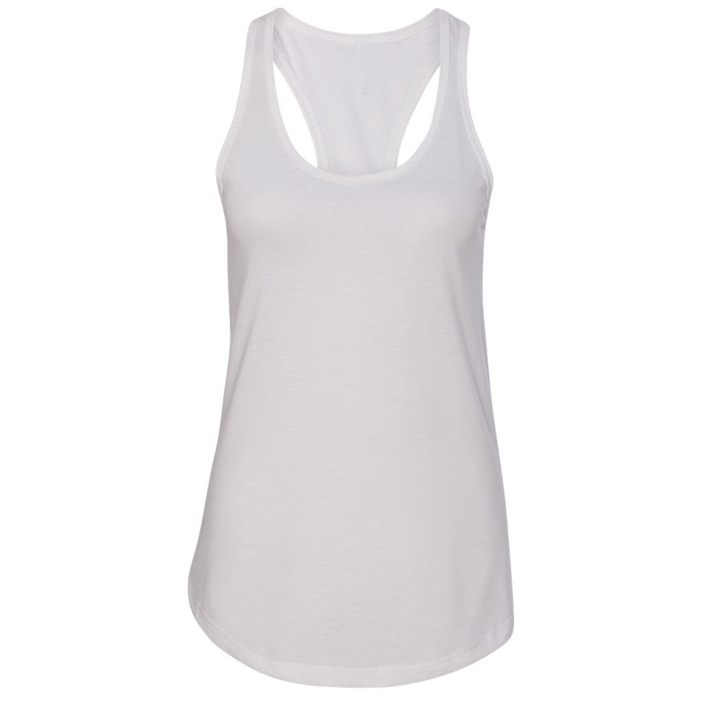 Next Level Women's White Ideal Racerback Tank