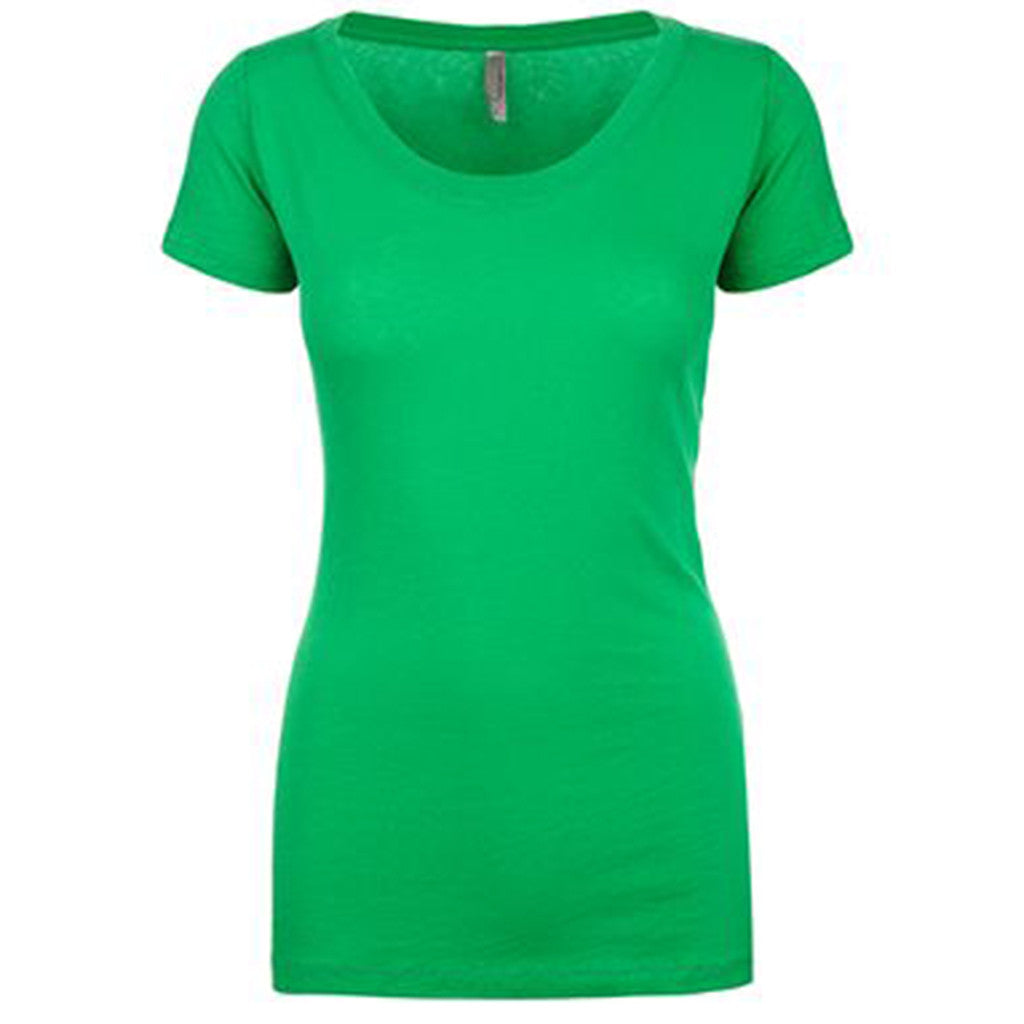 Next Level Women's Kelly Green Scoop Neck Tee