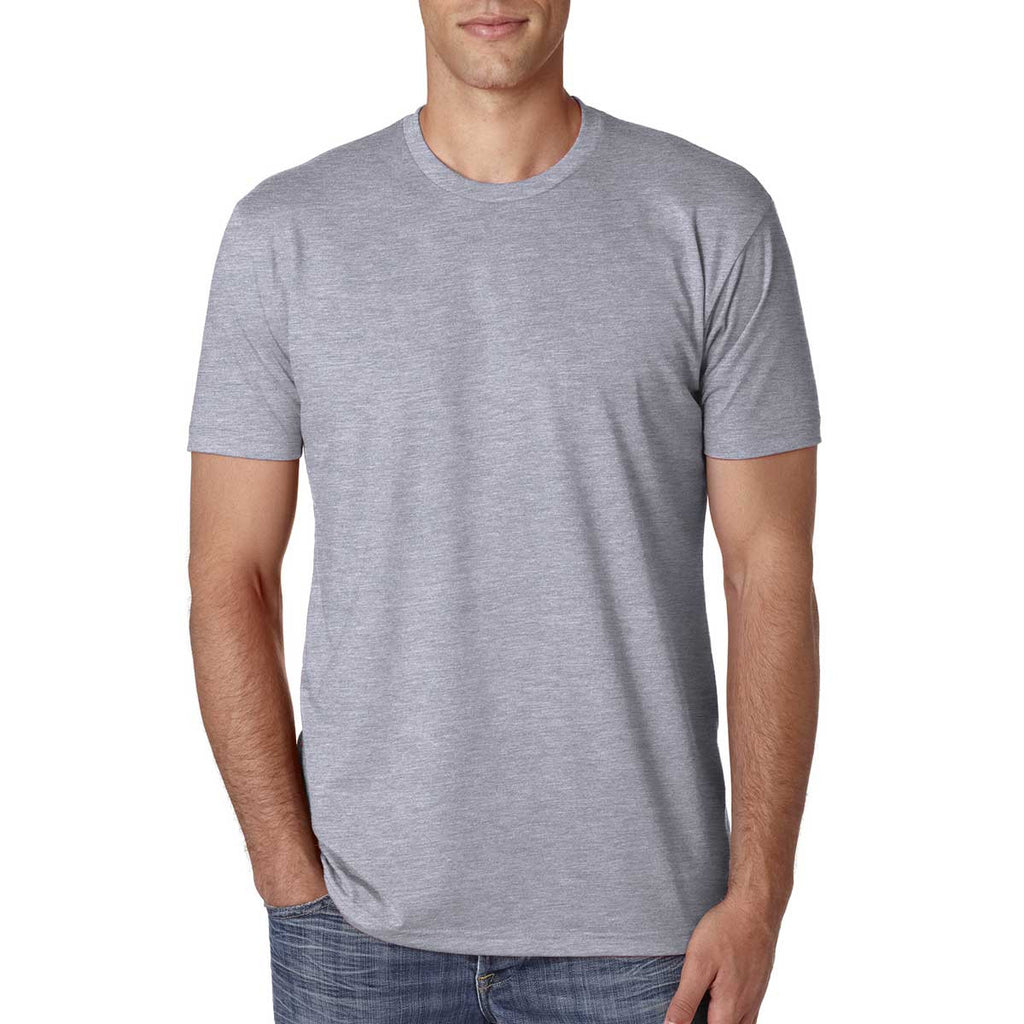 Next Level Men's Dark Heather Gray Premium Fitted CVC Crew Tee