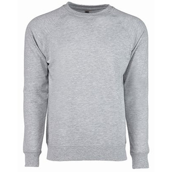 Next Level Unisex Heather Gray French Terry Raglan Crew