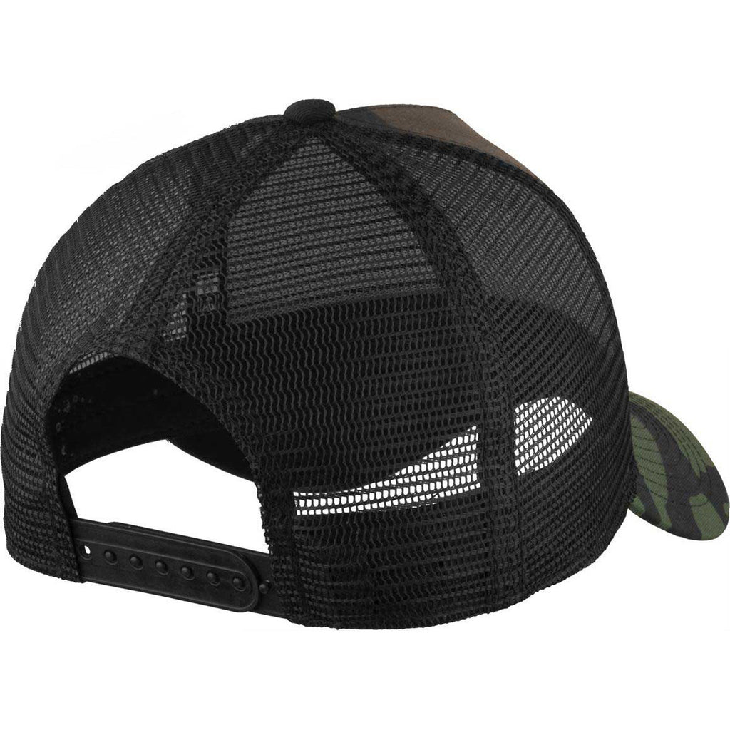 Download New Era Camo/Black Snapback Mesh Back Trucker Cap