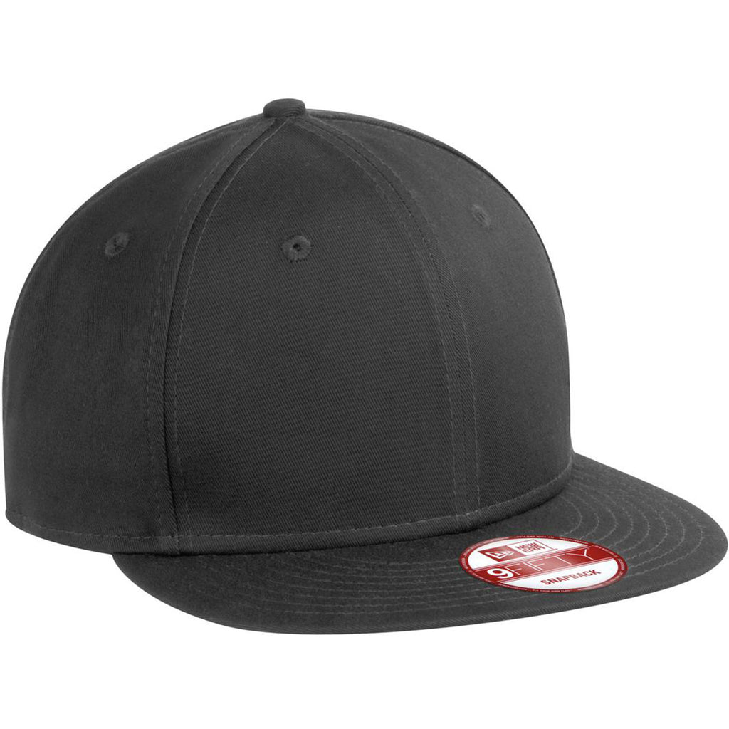 New Era 9FIFTY Charcoal Flat Bill Snapback Cap