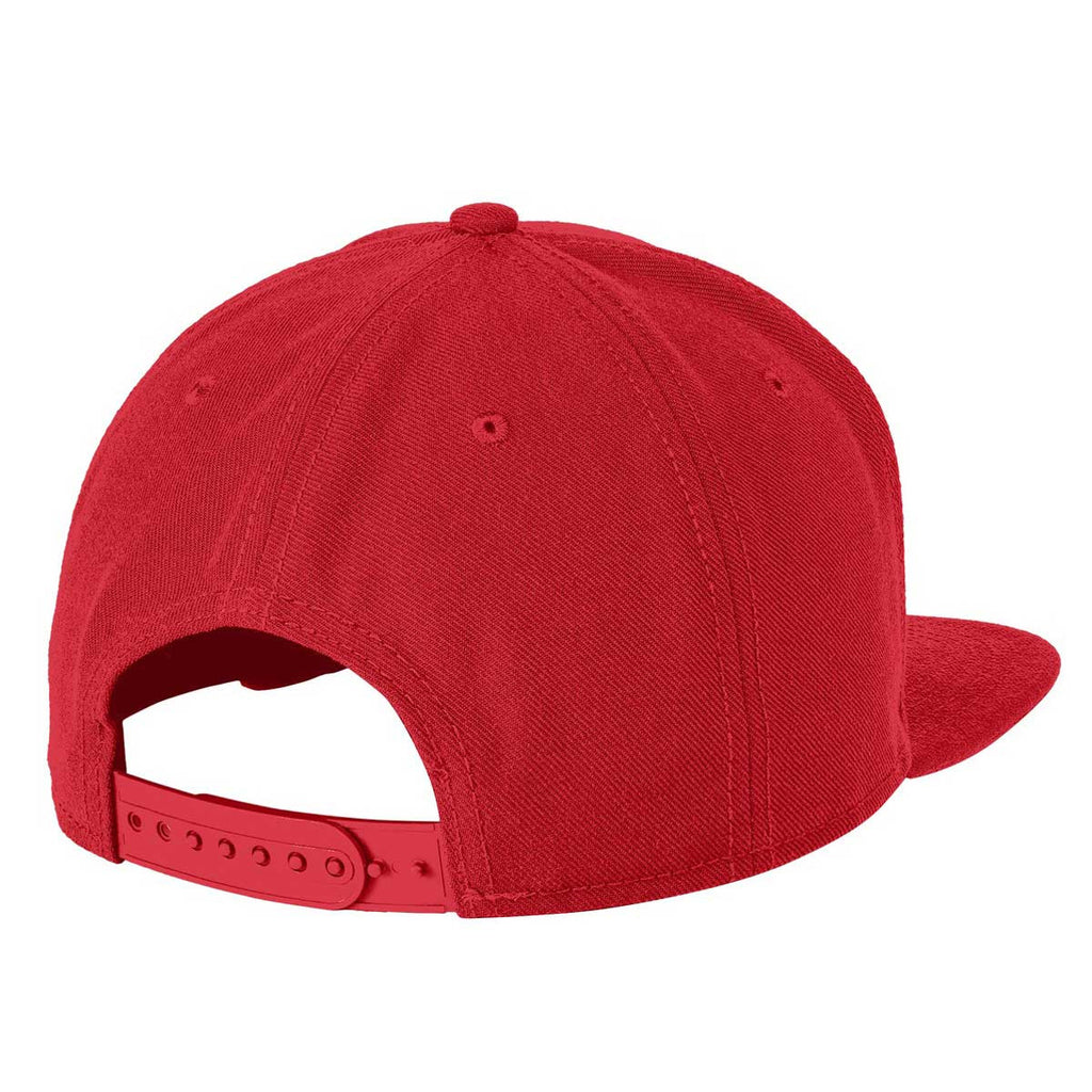 New Era 9fifty Scarlet Original Fit Flat Bill Snapback Cap