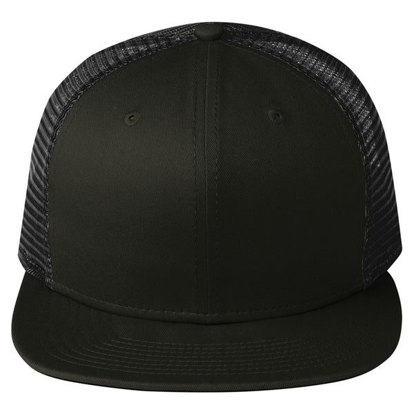 New Era Black Original Fit Snapback Trucker Cap