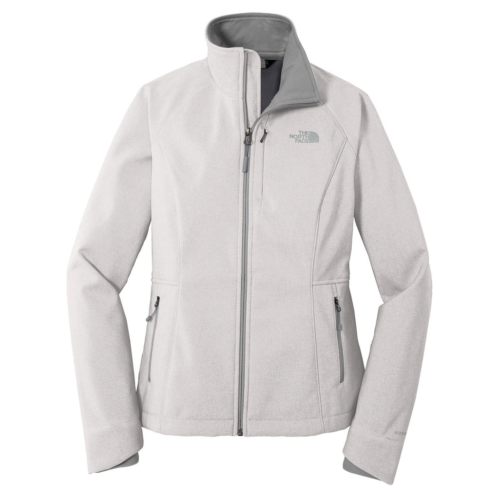 white and gray north face