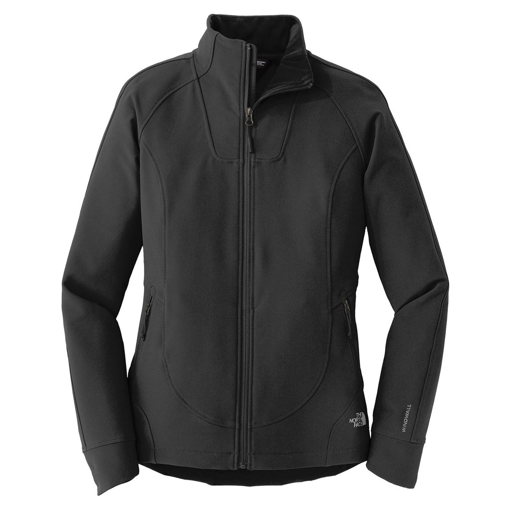 north face black softshell jacket