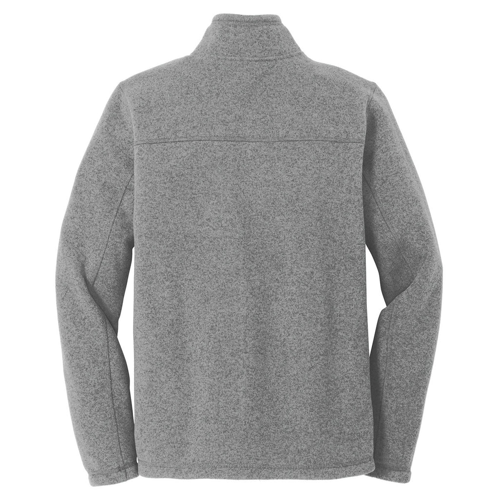 Medium Grey Heather Sweater Fleece Jacket