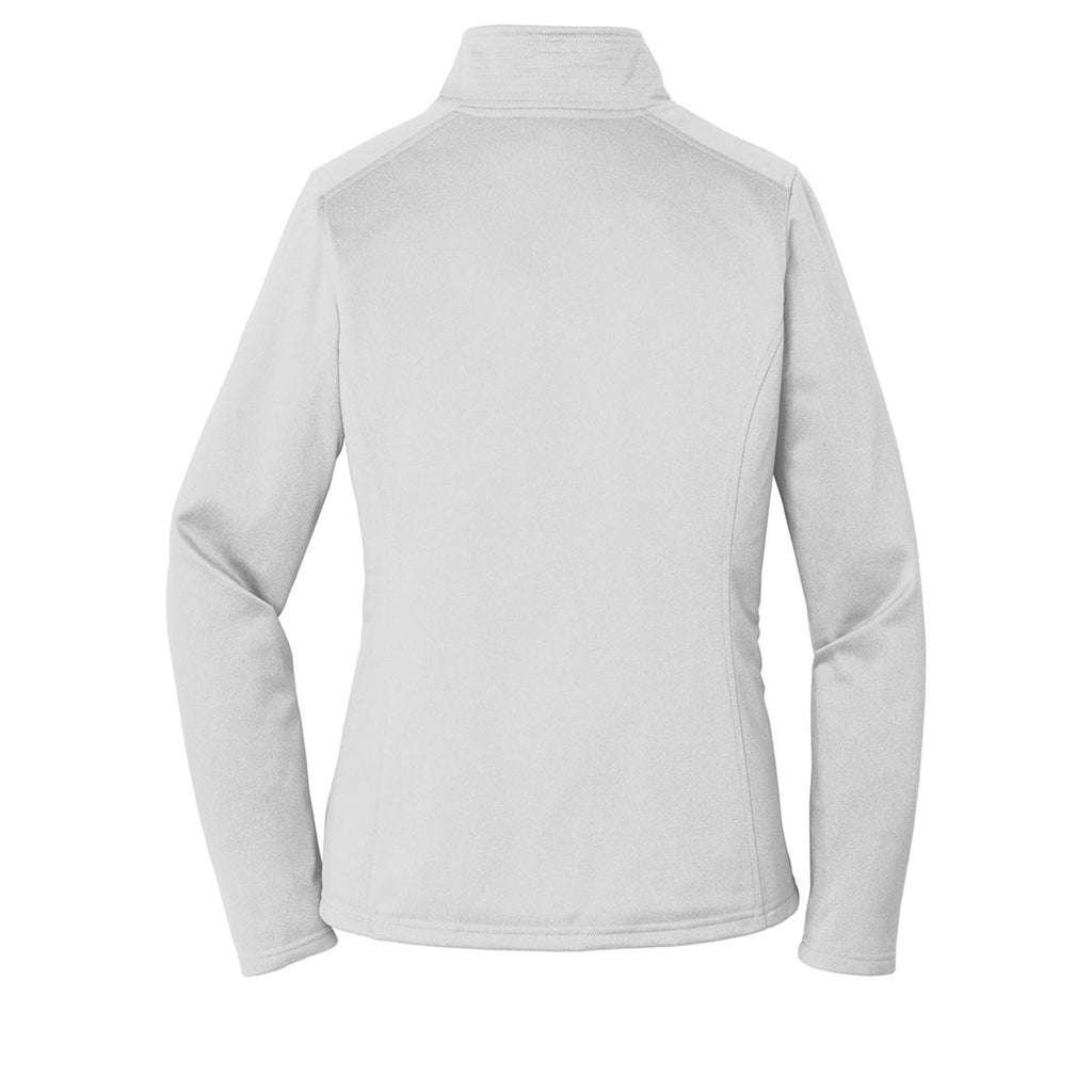 white north face quarter zip