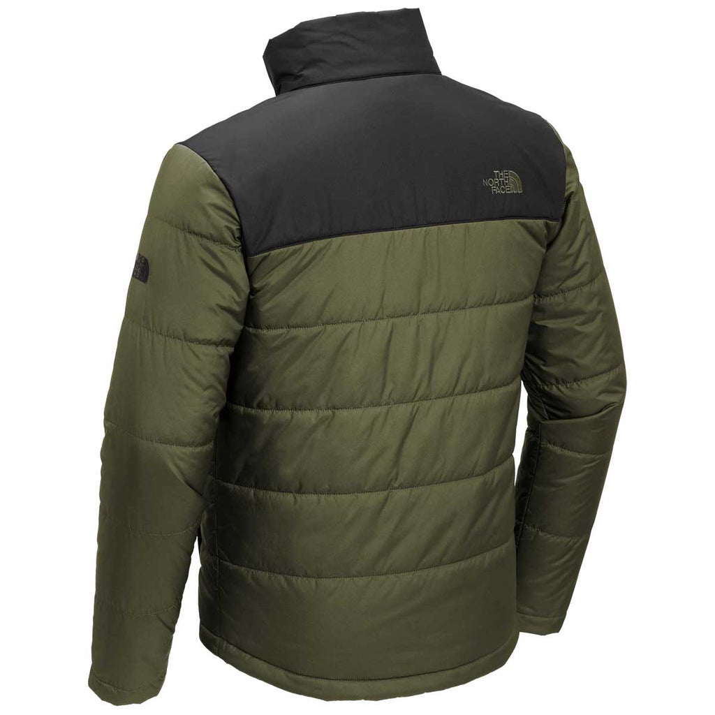 burnt olive green north face