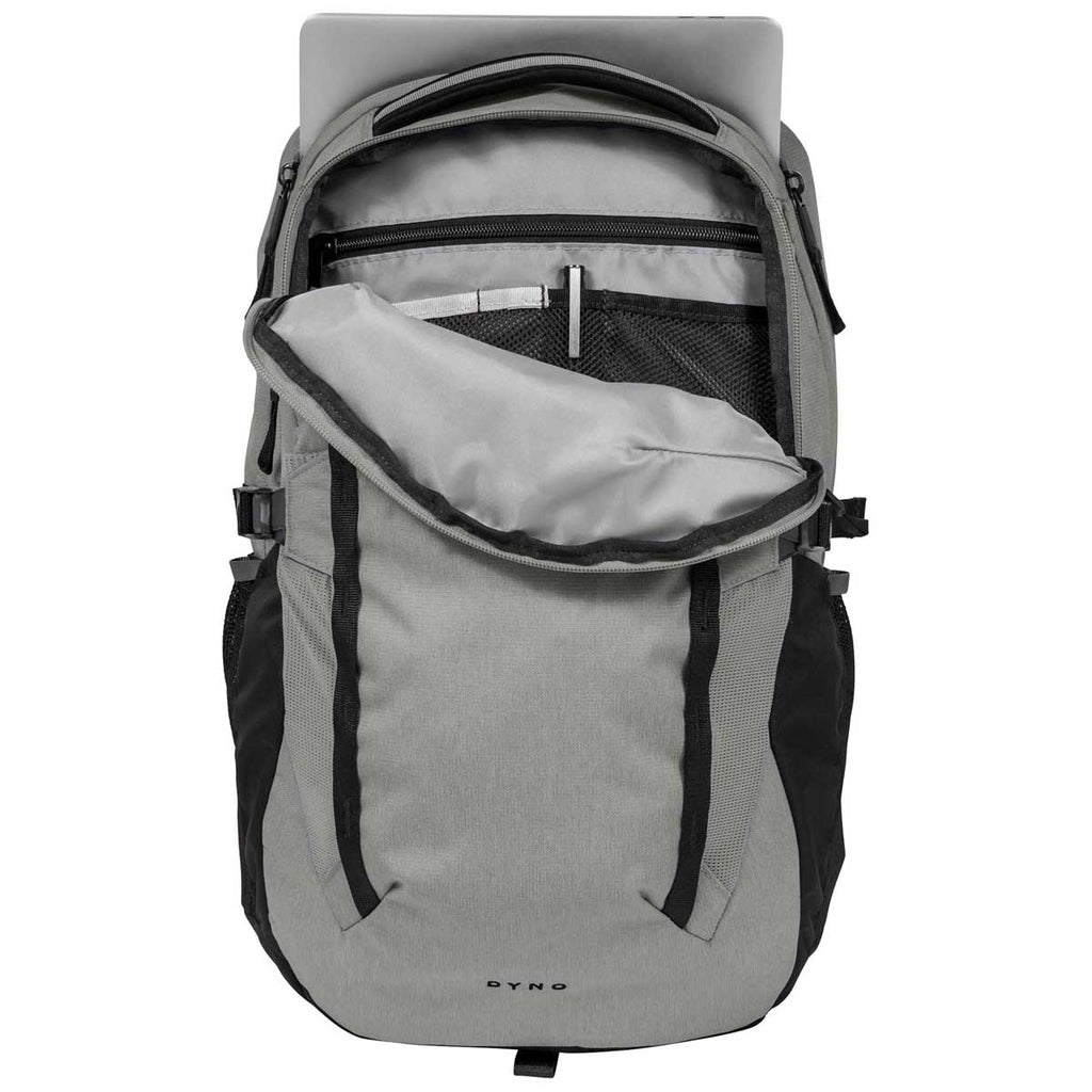 The North Face Mid Grey Dark Heather Tnf Black Dyno Backpack