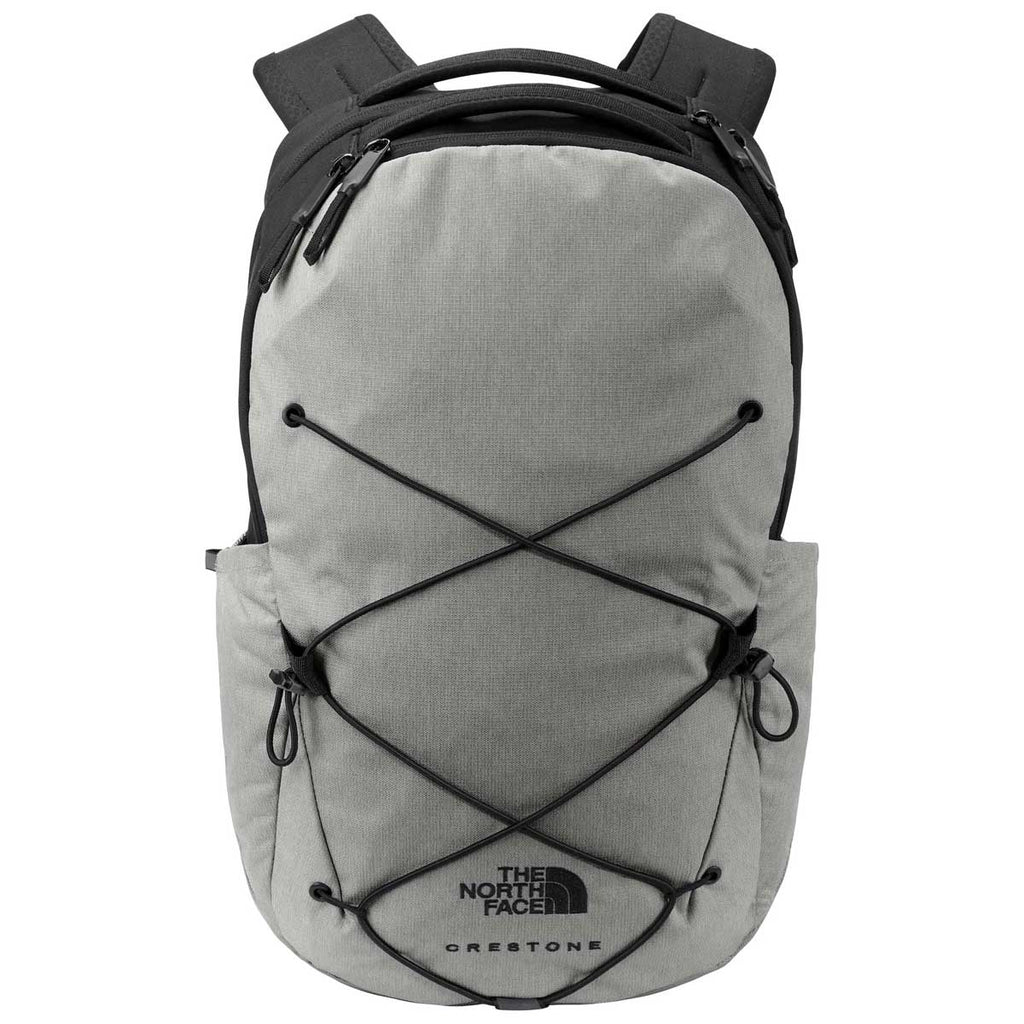 The North Face Mid Grey Dark Heather Tnf Black Crestone Backpack