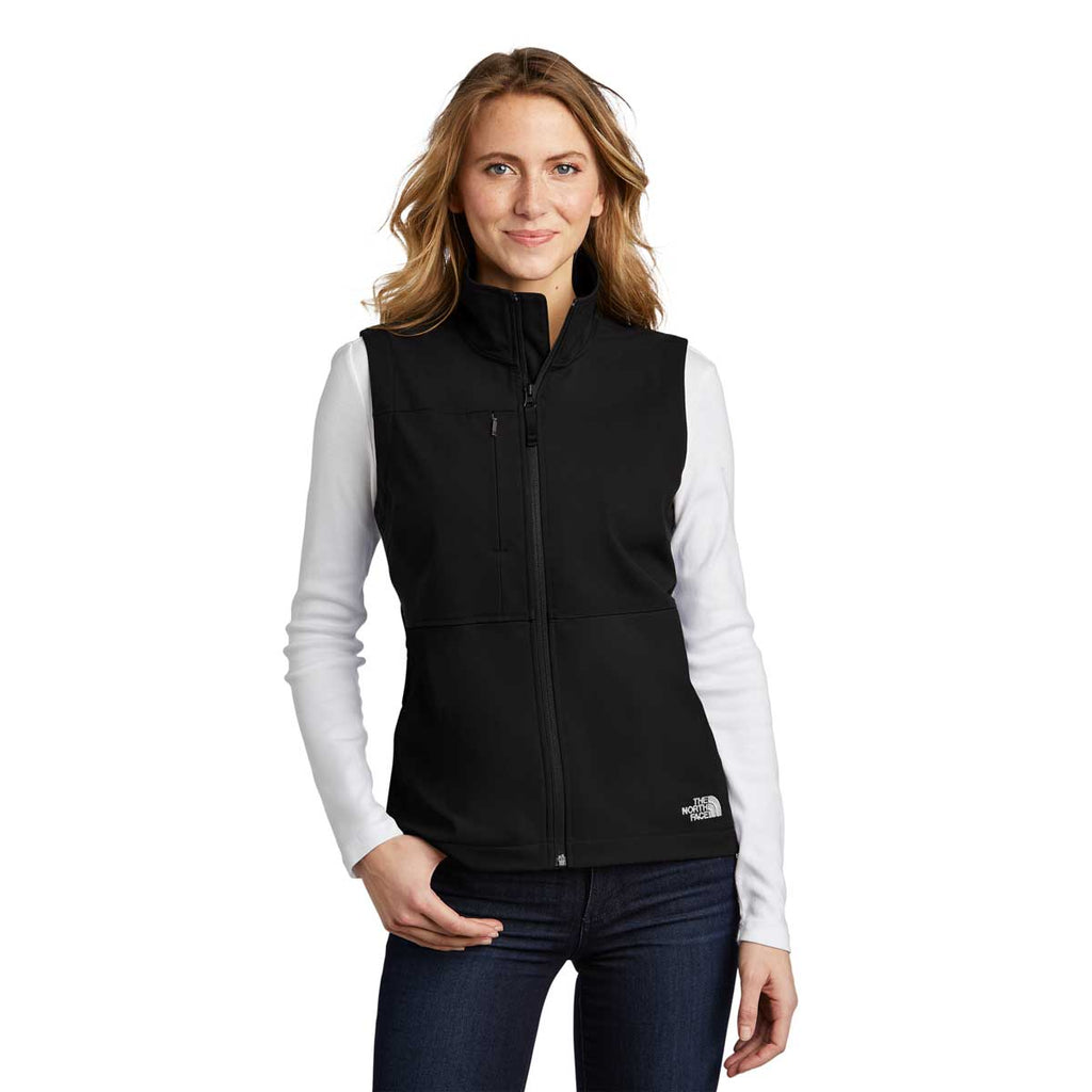 the north face black vest womens