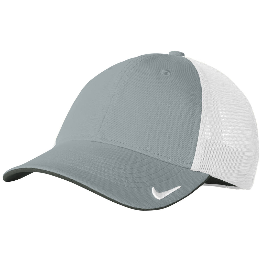 grey and white nike hat