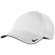 white dri fit hat