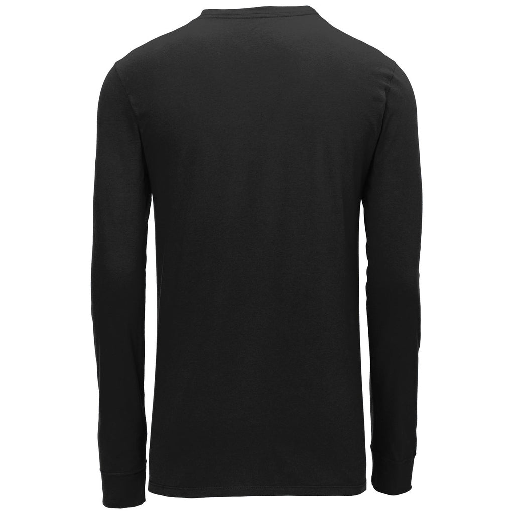 Black Dri-FIT Cotton/Poly Long Sleeve Tee