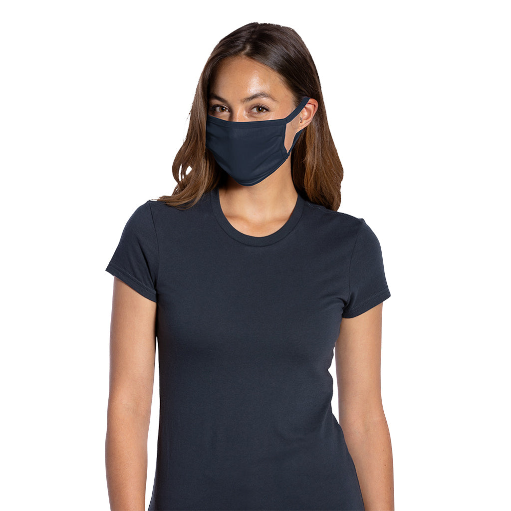 Download Port Authority Navy Cotton Knit Face Mask