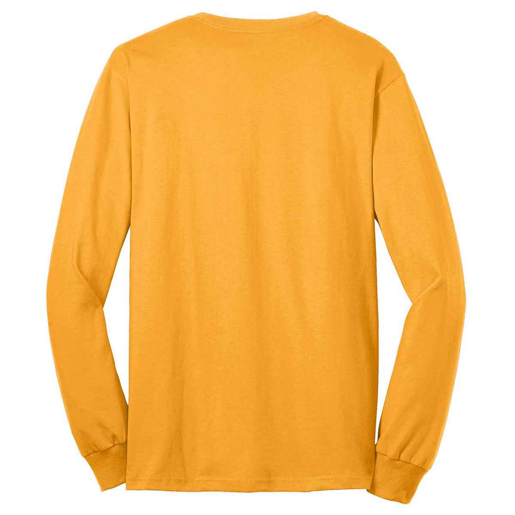 Port & Company Men's Gold Tall Long Sleeve Core Blend Tee